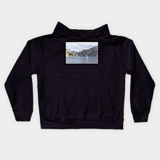 A Yacht On Lake Garda Kids Hoodie